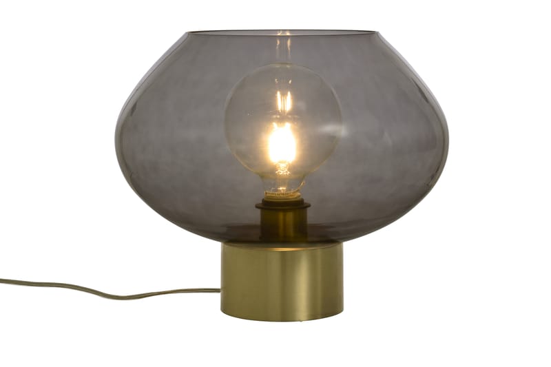 Bell Bordlampe Stor Messing/Røgfarvet - Aneta - Vindueslampe på fod - Soveværelse lampe - Stuelampe - Sengelampe bord - Vindueslampe - Bordlampe