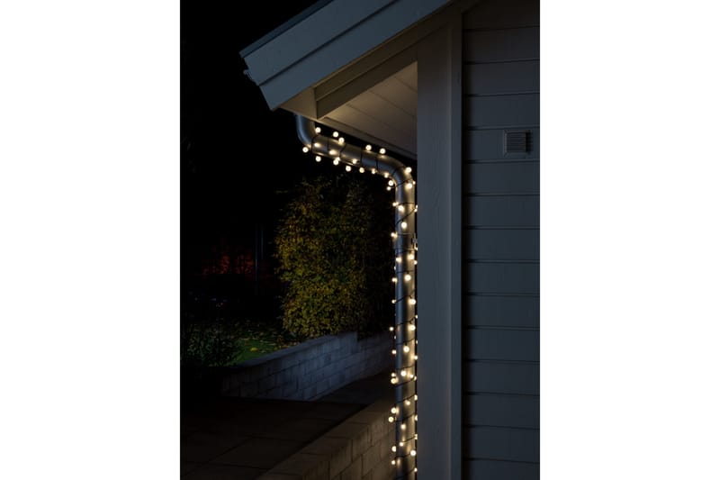 Kæde 80 varmhvide LED Sort - Kunstsmede - Øvrig julebelysning - Lyskæde