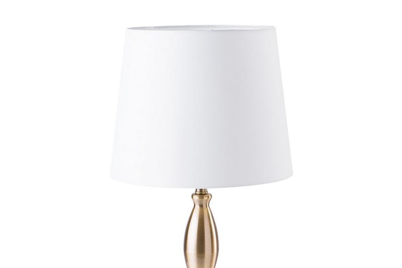 Hodmo Bordlampe 30 cm - Hvid - Vindueslampe på fod - Soveværelse lampe - Stuelampe - Sengelampe bord - Vindueslampe - Bordlampe