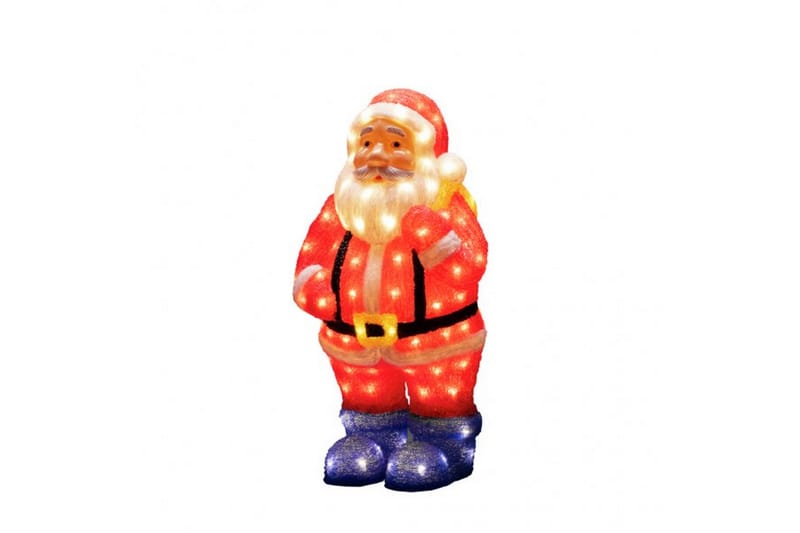 Julemand akryl 55cm 104 LED Flerfarvet - Kunstsmede - Dekorativ belysning - Børnelampe - Dekorationsbelysning dyr & figure