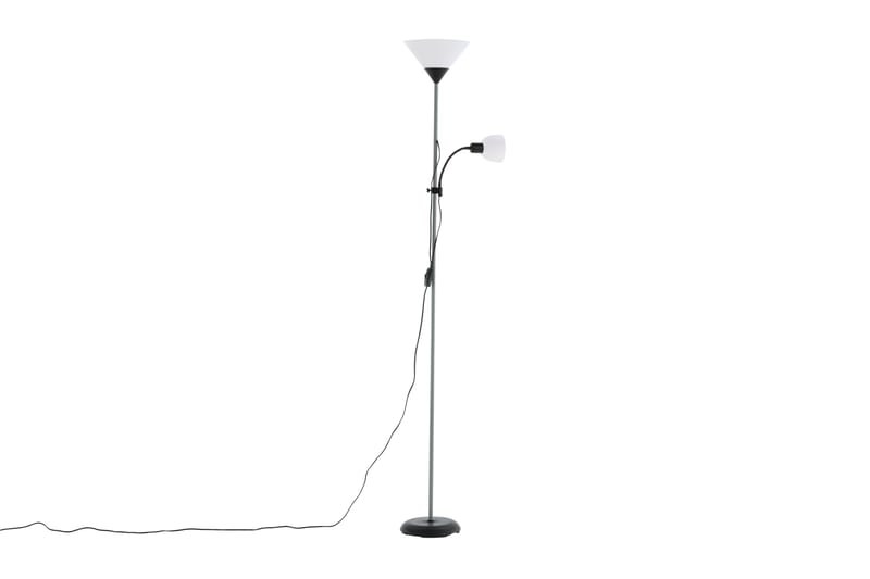 Bagacay Gulvlampe - Grå/Hvid - Soveværelse lampe - Stuelampe - Uplight gulvlampe - Gulvlampe & standerlampe
