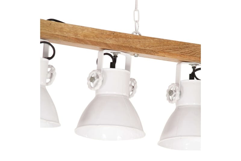 Industriel loftlampe e27 mangotr�æ hvid - Hvid - Loftlampe køkken - Vindueslampe hængende - Vindueslampe - Pendellamper & hængelamper - Soveværelse lampe - Stuelampe