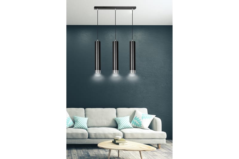 Kibo 3 pendel Sort - Scandinavian Choice - Loftlampe køkken - Vindueslampe hængende - Vindueslampe - Pendellamper & hængelamper - Soveværelse lampe - Stuelampe
