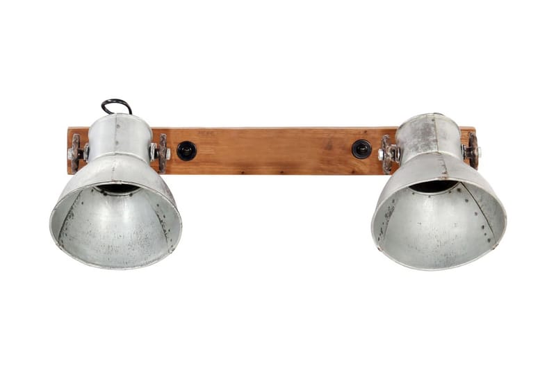 Industriel Væglampe 45X25 cm E27 Sølvfarvet - Sølv - Sengelampe væg - Soveværelse lampe - Væglampe - Vægarmatur