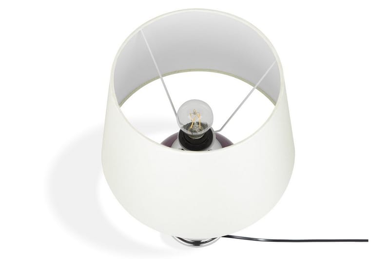Brenta bordlampe 34 cm - Lilla - Vindueslampe på fod - Soveværelse lampe - Stuelampe - Sengelampe bord - Vindueslampe - Bordlampe
