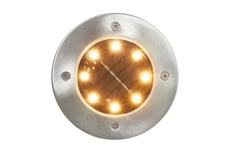 solcellelamper 8 stk. LED-pærer RGB-farve - Udendørs lamper & belysning - Nedgravningsspot - Entrébelysning