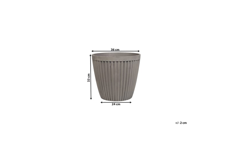 Poka Pot 36 cm - Grå - Dekoration - Krukker