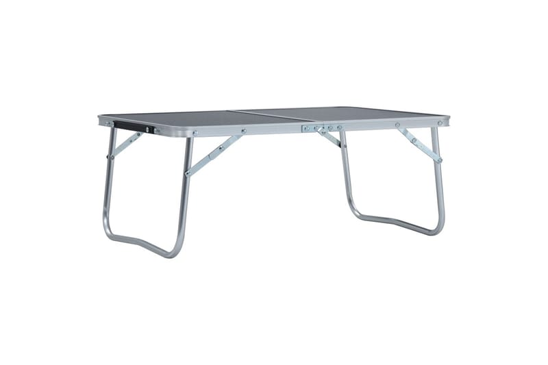 foldbart campingbord 60 x 40 cm aluminium grå - Grå - Campingmøbler - Campingborde
