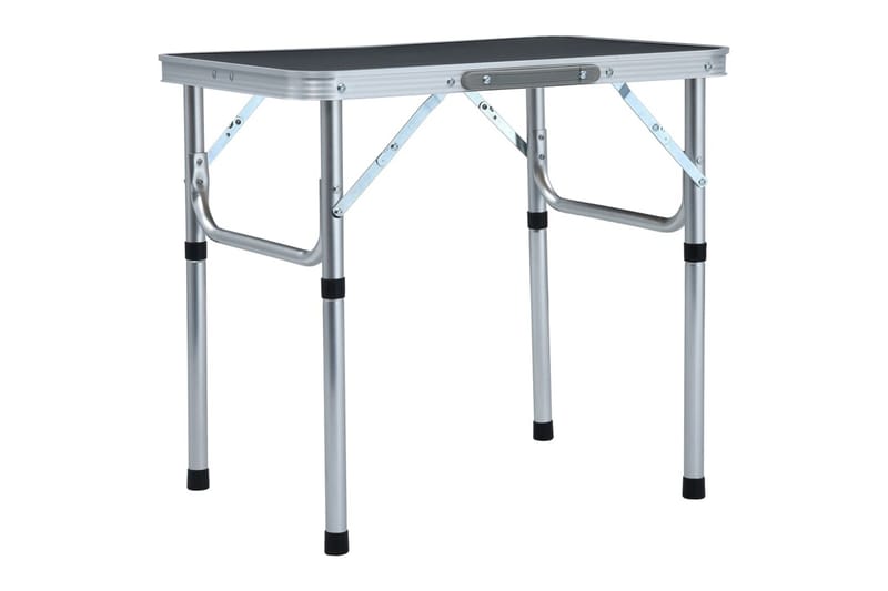 foldbart campingbord 60 x 45 cm aluminium grå - Grå - Campingmøbler - Campingborde