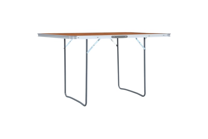 foldbart campingbord aluminium 180 x 60 cm - Brun - Campingmøbler - Campingborde