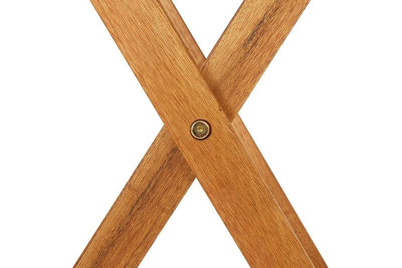 Foldbart havebord 70 cm massivt akacietræ - Brun - Picnicbord