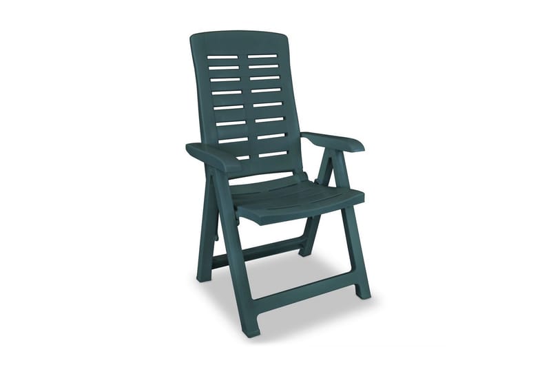Havelænestole 6 Stk. Plastik Grøn - Grøn - Positionsstole