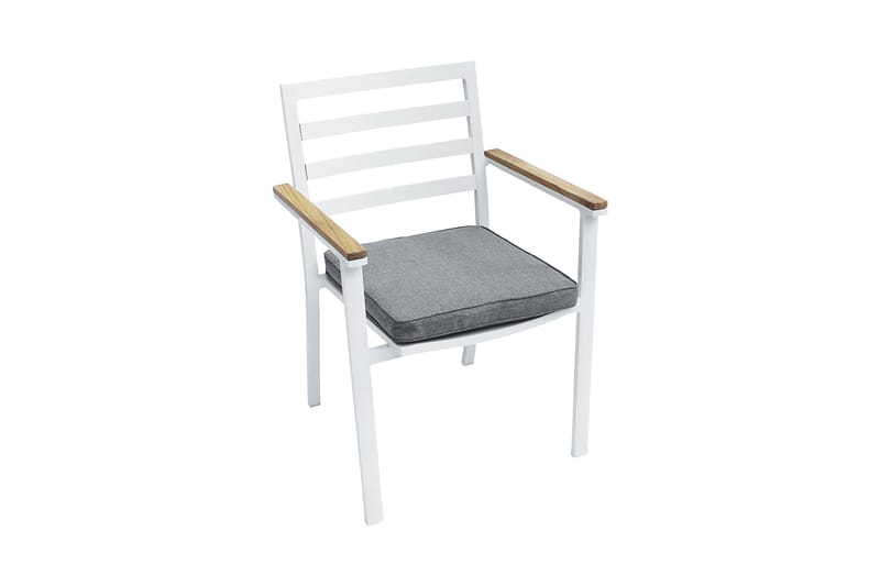 Brasilia Armstol Stabelbar Hvid - Venture Home - Spisebordsstole udendørs - Altanstole