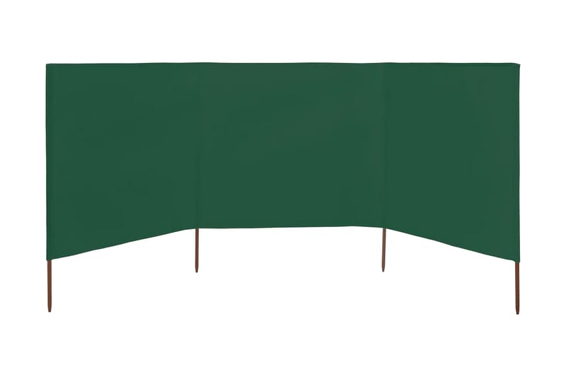 3-Panels Læsejl Stof 400 X 120 Cm Grøn - Grøn - Sikkerhed & l�æhegn altan - Afskærmning & vindsejl - Skærm