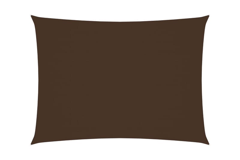 solsejl 2,5x3,5 m rektangulær oxfordstof brun - Brun - Solsejl