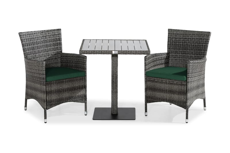 Thor Lænestol med Bahamas Cafébord 70x70 cm - Altansæt - Cafesæt