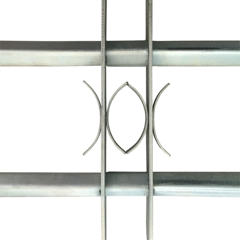 justérbart gitter til vinduer m. 2 tværstænger 500-650 mm - Sølv - Øvrigt universalt arbejdstøj