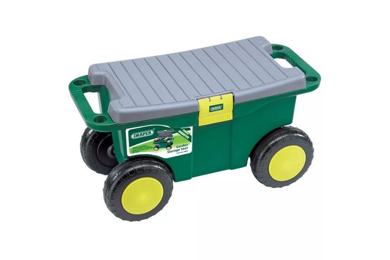 Draper Tools haveredskabsvogn og sæde 56x27,2x30,4 - Grøn - Værktøjskasse - Kasser - Garageinteriør & garageopbevaring