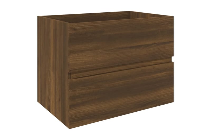 beBasic badeværelsesskab 60x38,5x45cm konstrueret træ brun egetræsfarve - Brun - Underskab badeværelse