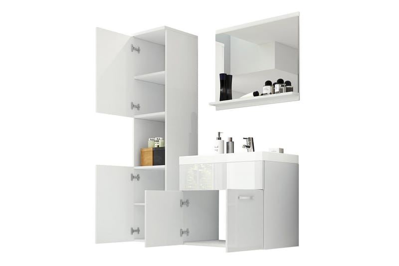 Badeværelsesmøbler Delorimier 35 cm - Hvid - Komplette møbelpakker