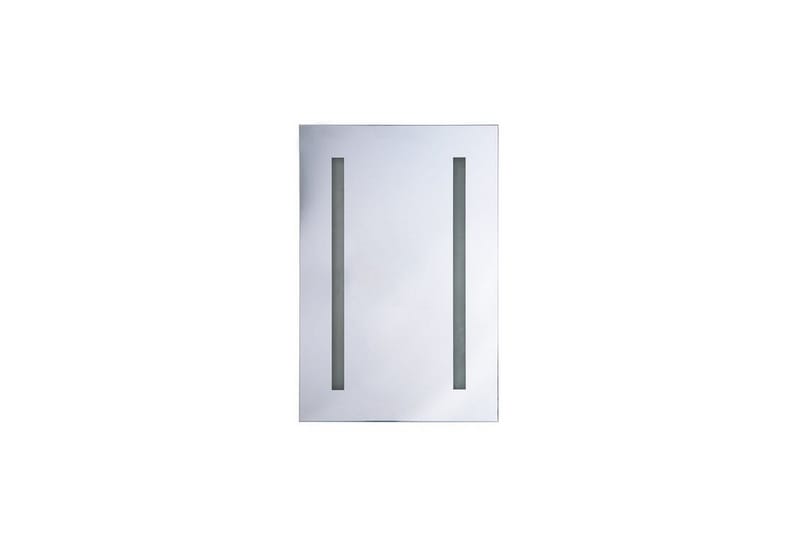 Belmena Badeværelsesskab 40 cm Spejl med LED-belysning - Hvid - Spejlskabe