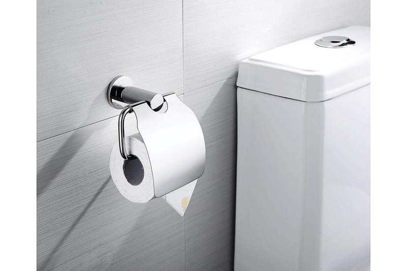 Bathlife Bära Toiletpapirsholder - Mat Sort - Badeværelsestilbehør - Toiletrulleholder