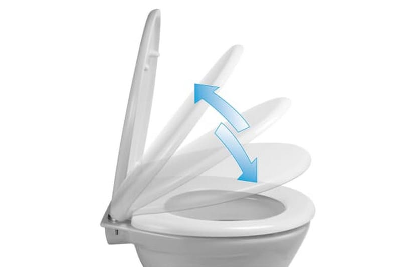 HI toiletsæde med quick-release og soft-close - Hvid - Toiletsæde