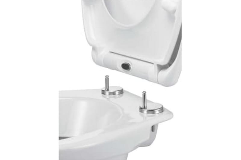 HI toiletsæde med quick-release og soft-close - Hvid - Toiletsæde