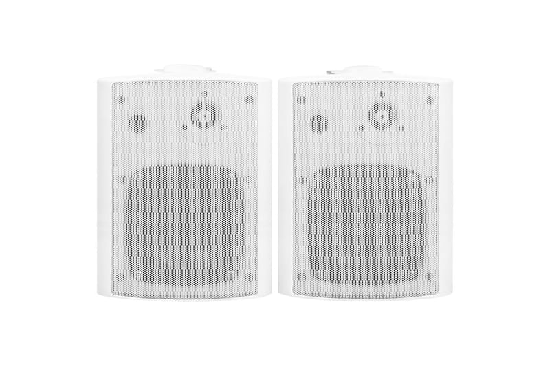 Væghængte Stereohøjttalere 2 Stk. Indendørs/Udendørs 100 W - Hvid - Højttaler
