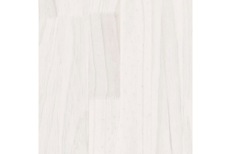 sengeskab 40x31x50 cm massivt fyrretræ hvid - Hvid - Sengebord