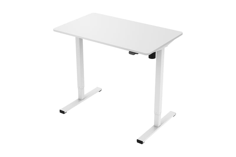 Kahchi Skrivebord 100x60 cm Justerbar højde - Hvid - hæve-sænke-bord - Skrivebord