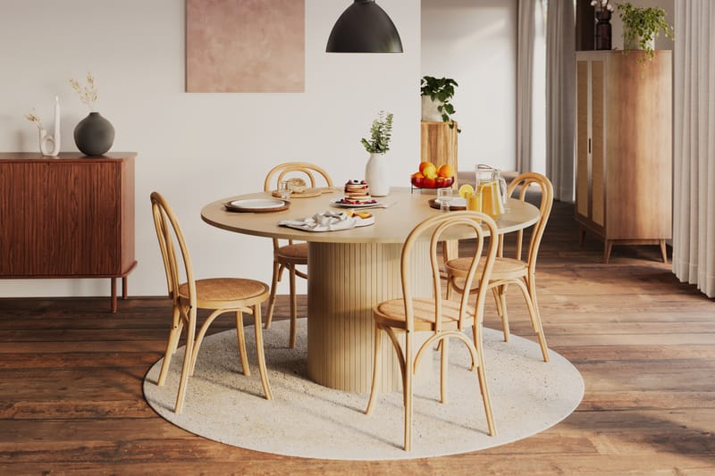 Kopparbo Spisebord 150 cm - Lyst hvidglaseret egetræ - Spisebord og køkkenbord