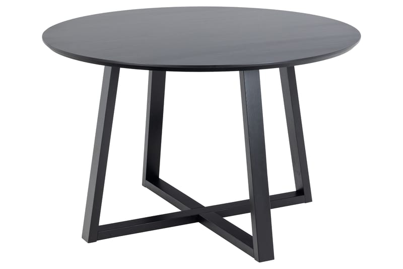 Saneha Spisebord 120 cm Rund - Sort - Spisebord og køkkenbord