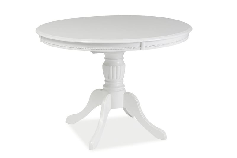 Critz Udvideligt Spisebord 106-141 cm Ovalt - Hvid - Spisebord og køkkenbord
