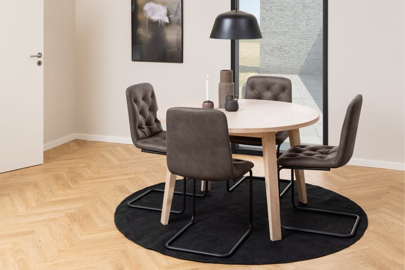 Kolinis Spisebord 220 cm Rund - Hvid - Spisebord og køkkenbord