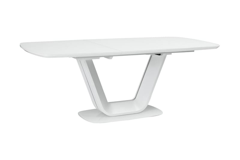 Ventera Udvideligt Spisebord 140 cm - Glas/Hvid - Spisebord og køkkenbord