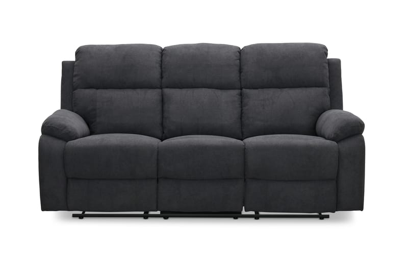 Anevada 3-pers. Reclinersofa - Mørkegrå - 3 personers sofa - 3 personers biograsofa & reclinersofa - Recliner sofaer