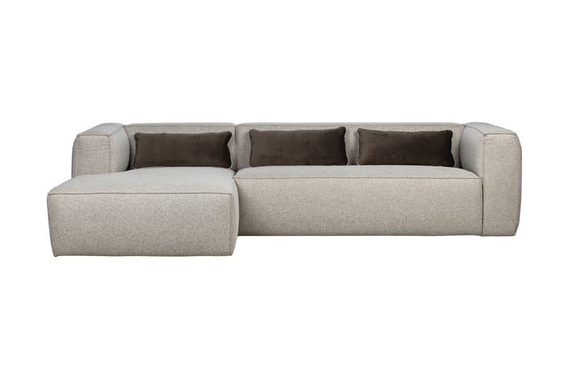 Harlow Divan sofa - Lysgrå - Sofa med chaiselong