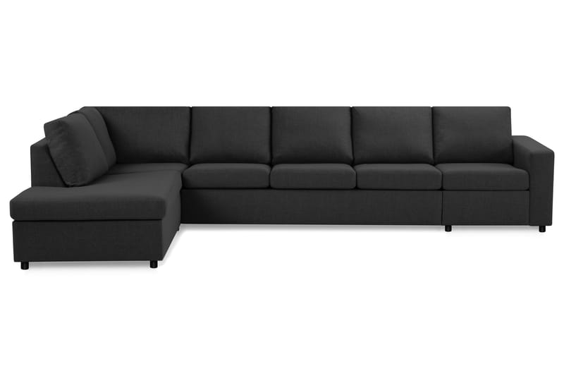 Crazy 4-Pers. Sofa med Chaiselong Venstre - Antracit - Sofa med chaiselong - 4 personers sofa med chaiselong