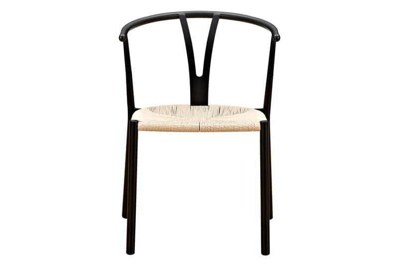 Elysia Spisebordsstol - Sort/Naturrattan - Spisebordsstole & køkkenstole - Armstole