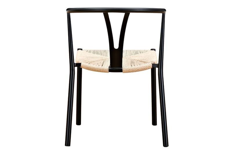 Elysia Spisebordsstol - Sort/Naturrattan - Spisebordsstole & køkkenstole - Armstole