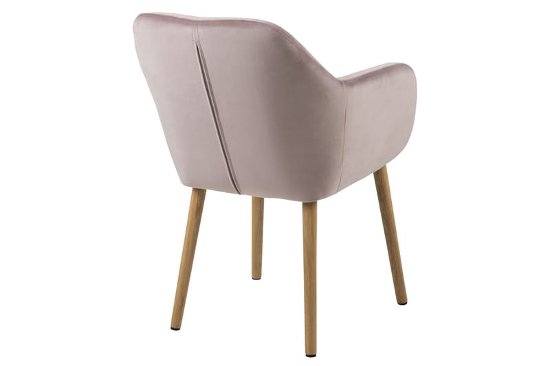 Lividus Armstol Velour - Eg/Rosé - Spisebordsstole & køkkenstole - Armstole