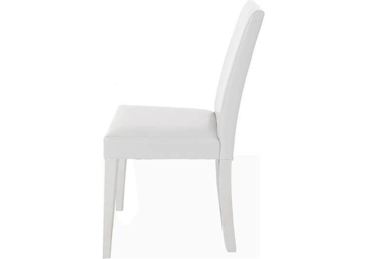 Manya spisebordsstol kunstlæder 2 stk. - hvid - Spisebordsstole & køkkenstole