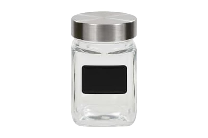 Opbevaringsglas Med Etiket 24 Stk. 300 Ml - gennemsigtig - Opbevaringsbøtte - Opbevaring til småting - Dåser & syltetøjsglas