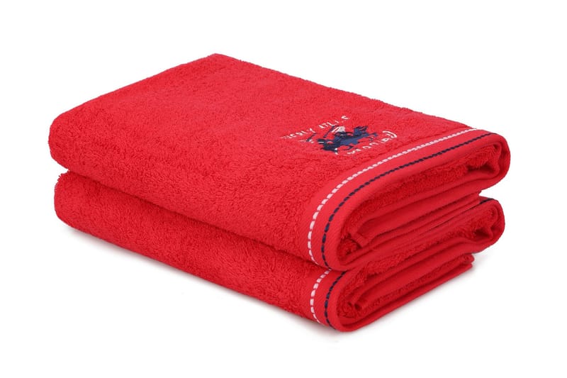Tarilonte Badehåndklæde 2-pak - Rød - Badehåndklæder - Strandhåndklæde & strandlagen