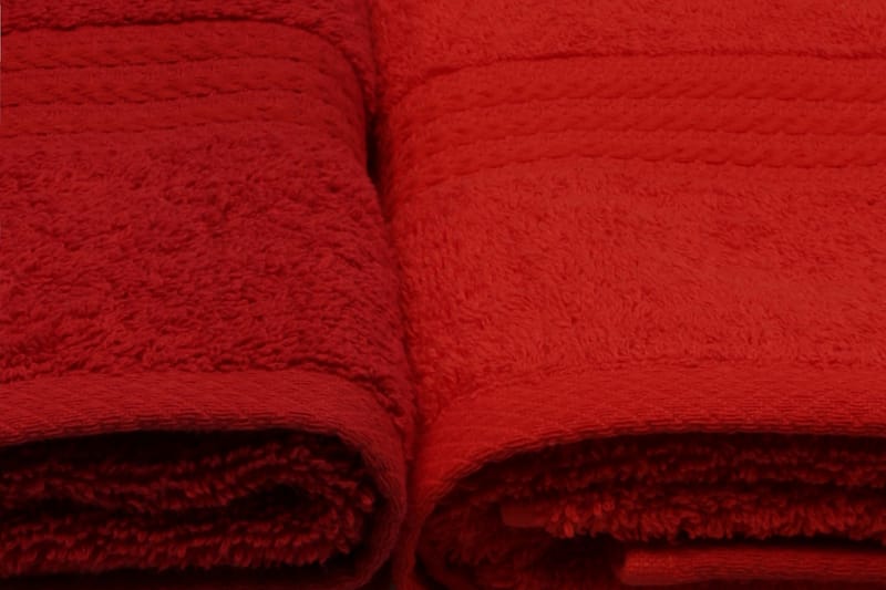 Hobby Håndklæde 50x90 cm 4-pak - Orange/R�ød/Lyserød - Håndklæder