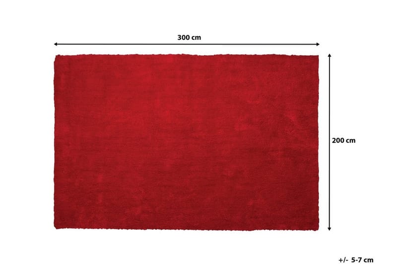 Demre Tæppe 200x300 cm - Rød - Tæpper - Store tæpper