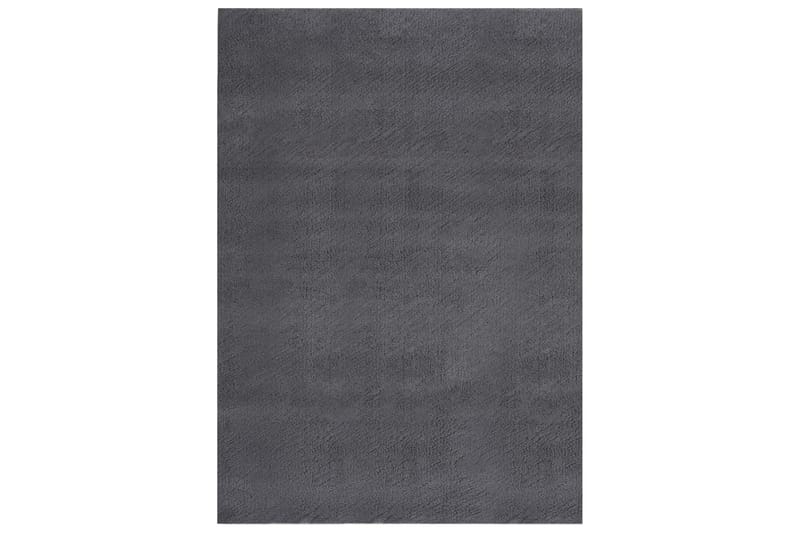 beBasic shaggy gulvtæppe 160x230 cm skridsikkert og vaskbart antracit - Antracit - Wiltontæpper - Mønstrede tæpper