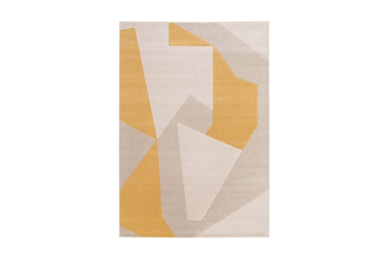 Florence Abstrakt Wiltontæppe Rektangulær 160x230 cm - Natur/Gul - Wiltontæpper - Mønstrede tæpper