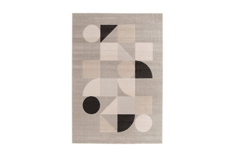 Florence Shapes Wiltontæppe Rektangulær 160x230 cm - Hør - Wiltontæpper - Mønstrede tæpper